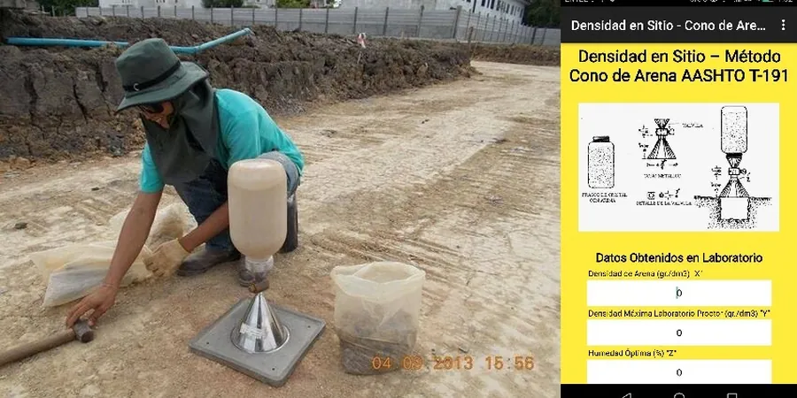 Field Density Testing (Sand Cone Method) in Longueuil — Compacted Fill Verification